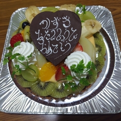 誕生日のケーキ...