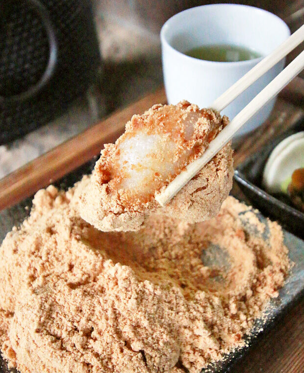 ひと味違う 自家製もちのきな粉たっぷりあべ川 おもち 栃ナビ