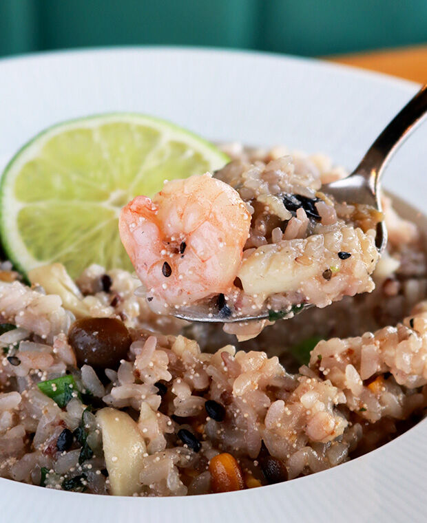 ライムが爽やか！十五穀米の絶品たらこリゾット | 雑穀米ランチ | 栃ナビ！