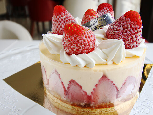 アイスクリームに大変身した苺ショートケーキ☆