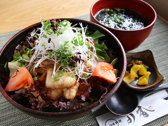 もちぶたと地場野菜の味わい。壬生を食べる丼！