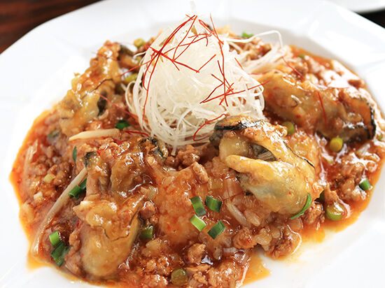 ミルキーな大粒牡蠣がたっぷり☆牡蠣麻辣飯