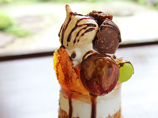 隠れ家カフェで季節を味わうsweetパルフェ