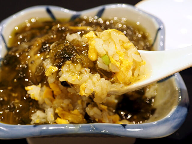 高菜たっぷり！変わり種スープチャーハン