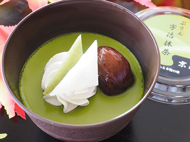 京都へのこだわり！濃厚★宇治抹茶の蒸しプリン