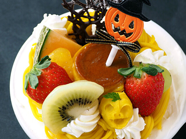 ハロウィン限定★おばけも驚くメガ級プリン！