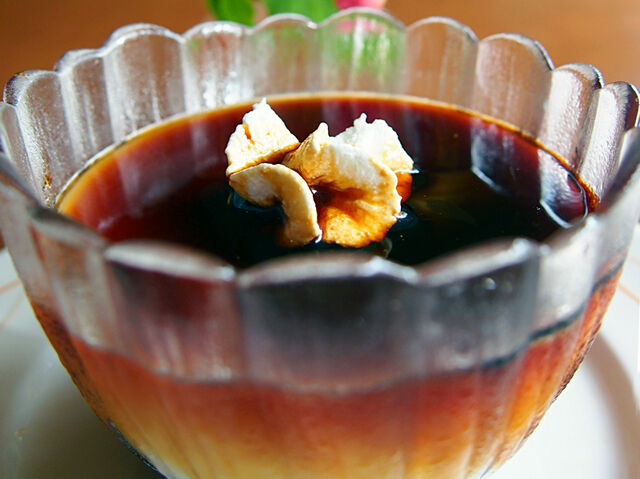 黒蜜＆小豆で大変身★日光ゆばの和風プリン