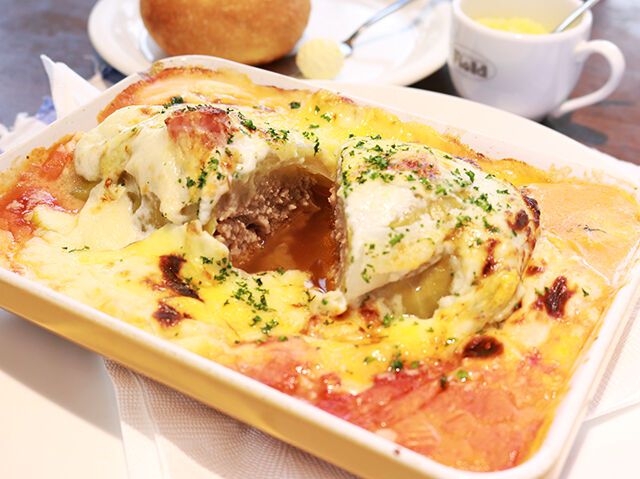 大っきなロールキャベツがドーン！の冬グラタン♪