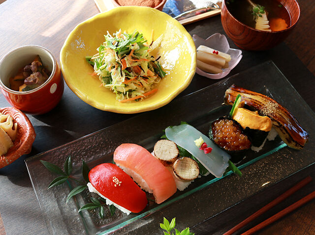 ビヨンドフィッシュ！野菜の江戸前寿司ランチ♪