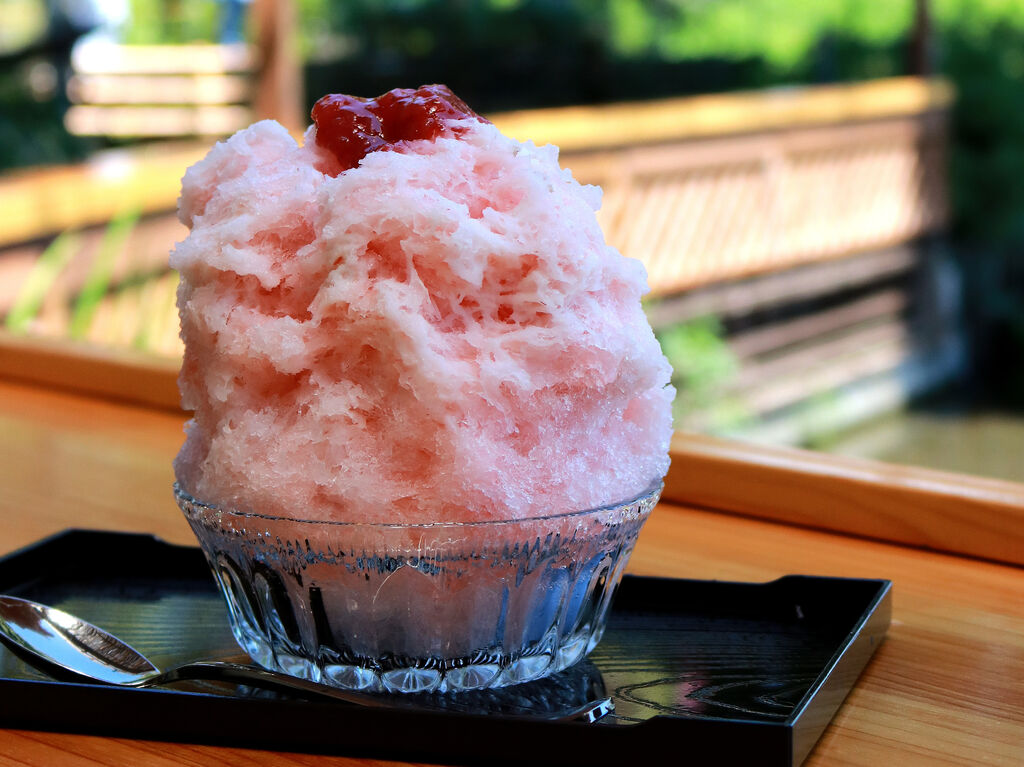 自分好みにカスタマイズ★川床でいただく絶品氷