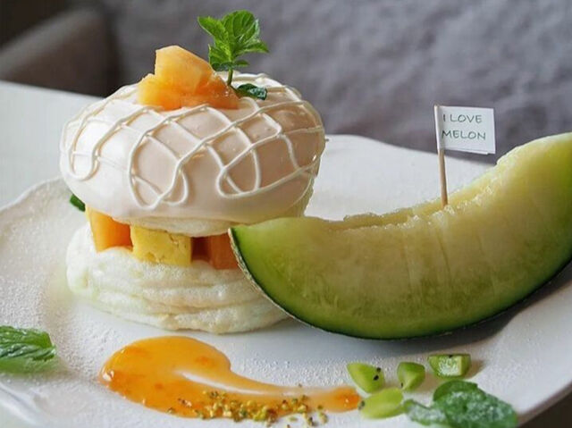 【栃木市】香りと甘さ、贅沢なメロンの誘惑（Cafe No.3 vegetable＆pancake）