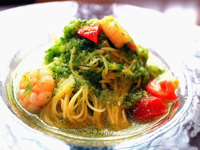 【真岡市】キュウリと海老のハーモニー、絶品冷製パスタ（Trattoria COCORO）