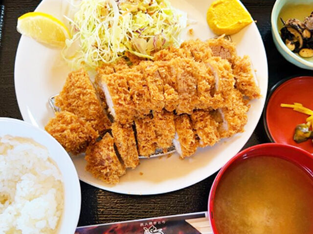 【大田原市】ボリューム満点！ヒレカツ＆ハラミステーキ定食（焼き鳥 鳥よし）