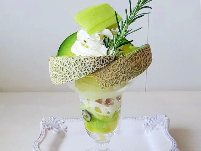 【栃木市】なくなり次第終了！ジューシーメロン＆キラキラフルーツパフェ(Cafe No.3 vegetable＆pancake)
