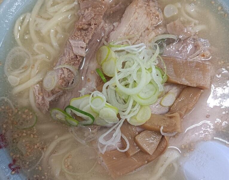 【佐野市】塩も乙なお味♪青竹打麺（青竹手打麺 餃子 岳乃屋）