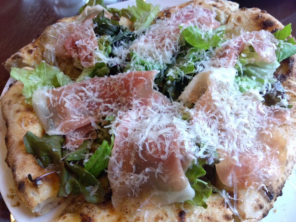 【小山市】生ハム×ピザで☆お野菜たっぷりイタリアン（薪窯ピッツァとスパゲッティ あまかや）