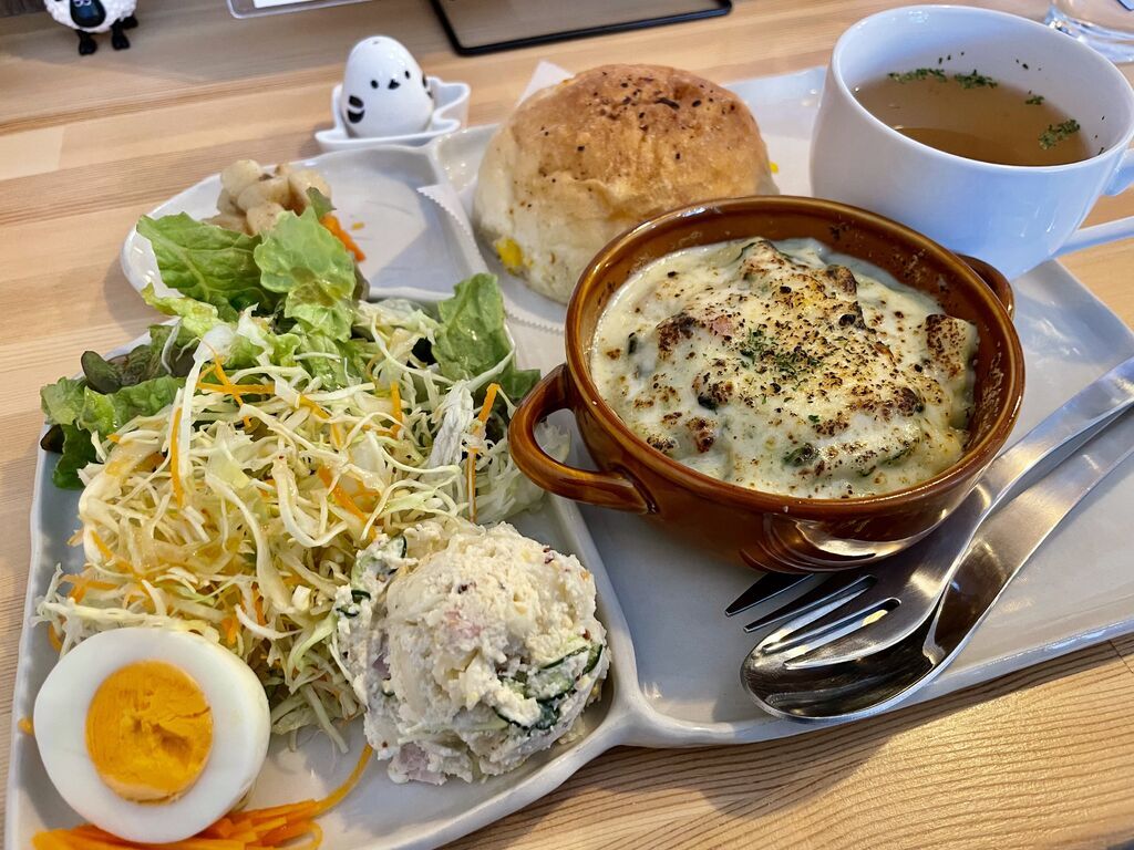 【那須塩原市】ふかふかパンも主役！あったかランチプレート（nana cafe)