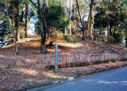 北山霊園に友人...