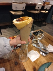 初詣帰りに立ち...