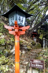 二荒山神橋の背...