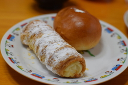 食材購入の帰り...