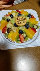 母親の誕生日に...