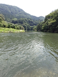 キャンプ場を後...