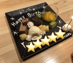 誕生日のお祝い...