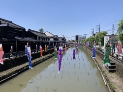 栃木市の中心部...
