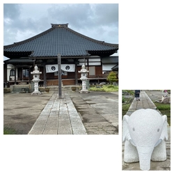 初訪問のお寺で...