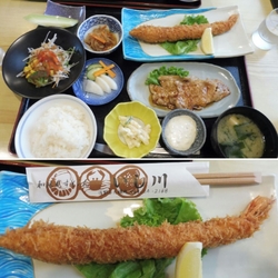 名物の大きなエ...