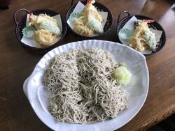 お蕎麦と天ぷら...
