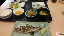 店先にある黒板...