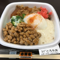 ネバトロ牛丼で...
