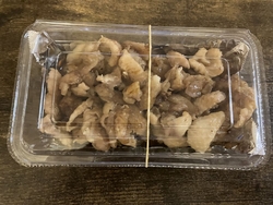 皮の鉄板焼きを...