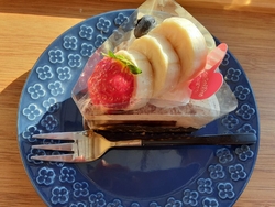 友達と、カフェ...