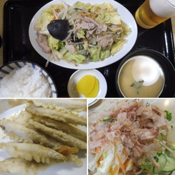 野菜炒め定食を...