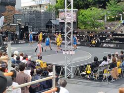 3×3の試合を...