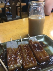 山登りの後に汗...