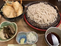 とり天とお蕎麦...