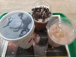 買い物で喉が渇...