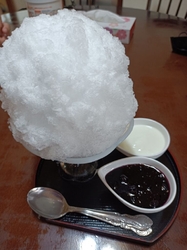 天然氷のかき氷...