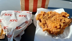 久々にチキンが...