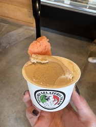 ジェラートを食...