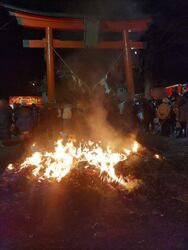 どんど焼きでし...