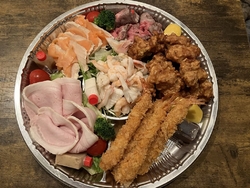 夕飯にオードブ...