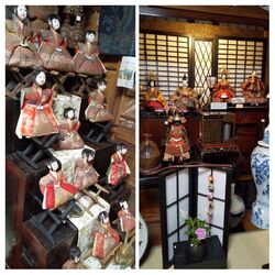 奥様に店内を案...