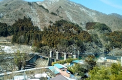 野岩鉄道の車窓...