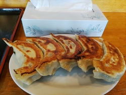 餃子５個と半ラ...