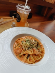 息子とランチに...